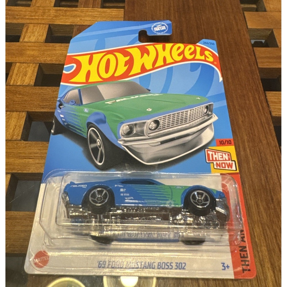 2023‎ Hot Wheels  244/250 '69 Ford Mustang Boss 302 Falken - Then And Now A62